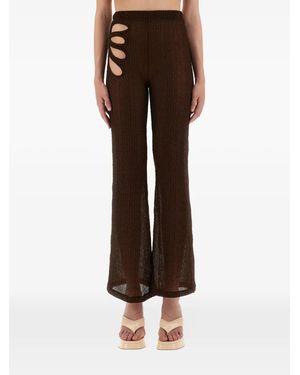 Selia Richwood Lily Pleated Trousers - Brown