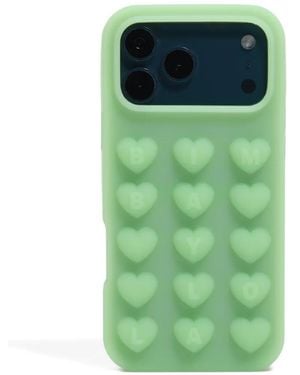 Bimba Y Lola Heart-Embossed Iphone 17 Pro Max Case - Green