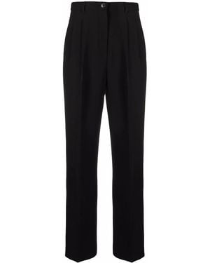 Tory Burch Pleat-Detail Four-Pocket Tailored Trousers - Black