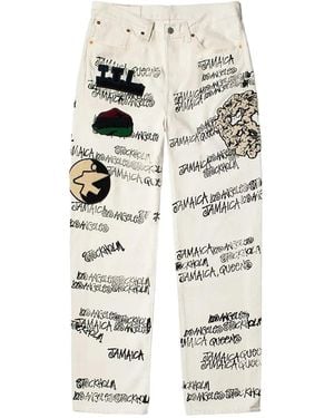 DENIM TEARS X Stussy X Our Legacy Ttl 501 Jeans - White