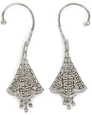 Ermanno Scervino クリスタル イヤーカフ - ホワイト