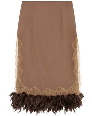 16Arlington Velino Midi Skirt - Brown