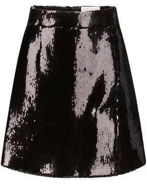 Nina Ricci Minigonna Con Paillettes - Nero