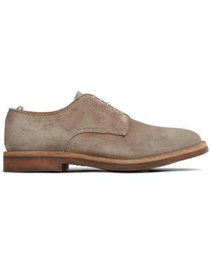 Officine Creative Hopkins Lace-Up Suede Derby Shoes - Brown