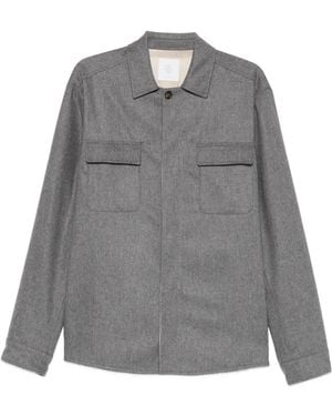 Eleventy Geknöpfte Hemdjacke - Grau