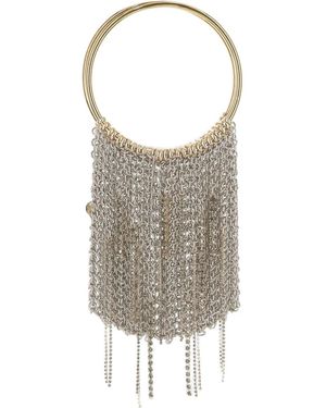 Silvia Gnecchi Chain-Fringe Shoulder Bag - Grey