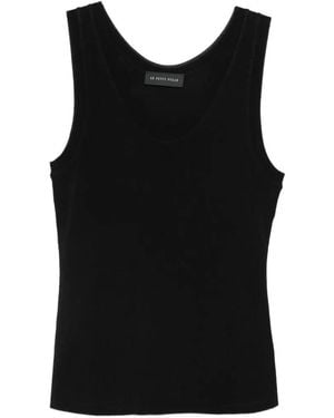 Le Petite Pulle Scoop-Neck Top - Black