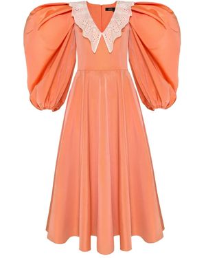 ANOUKI Abito Con Maniche A Palloncino - Arancione