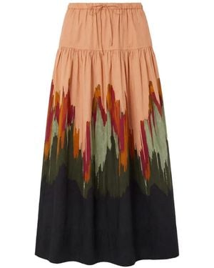Ulla Johnson Theodora Drawstring Midi Skirt - White