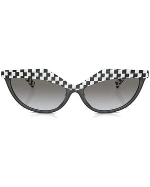 Alain Mikli Lunettes De Soleil À Motif Damier - Blanc
