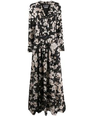 Moschino Floral Maxi Dress - Black