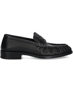 Giuseppe Zanotti Weeston Leather Moccasin Loafers - Black
