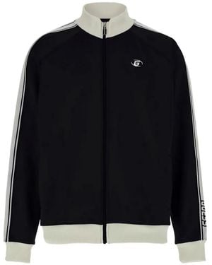 Guess Logo Stripes Sweatshirt - Black