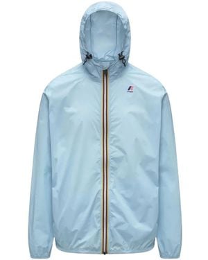 K-Way Le Vrai 4.0 Claude Hooded Zip Jacket - Blue
