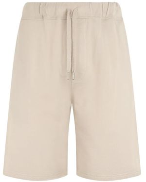 Fedeli Short En Coton À Lien De Resserrage - White