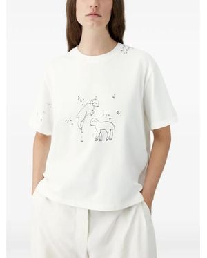 Cordera Embroidered T-Shirt - White