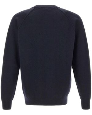 FILIPPO DE LAURENTIIS Raglan-Sleeve Sweater - Blue