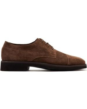Tom Ford Leather Derby Shoes - Brown