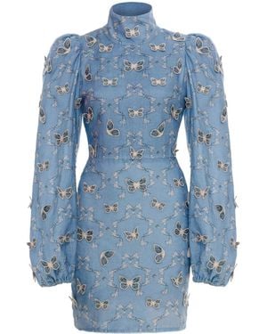Agua Bendita Guaba Mini Dress - Blue