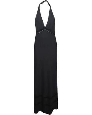 Faithfull the Brand Lace V-Neck Dress - Black