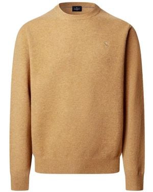 Hackett Jersey Con Cuello Redondo De Lana De Cordero - Neutro