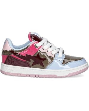 A Bathing Ape Star-Patch Trainers - Pink