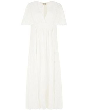 Anna Molinari Short-Sleeved Dress - White