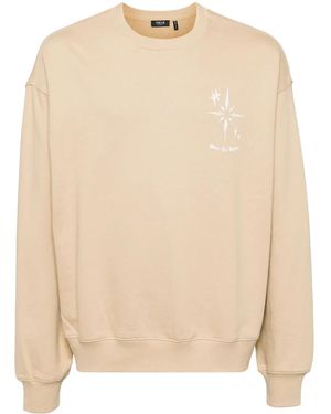 FIVE CM Graphic-Print Cotton Sweatshirt - Natural