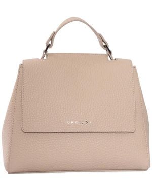 Orciani Logo-Detail Tote Bag - Natural