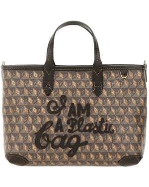 Anya Hindmarch Bolso shopper con apliques - Marrón