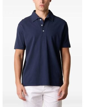 Brooks Brothers Short-Sleeve Cotton Polo Shirt - Blue
