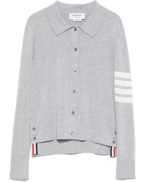 Thom Browne 4Bar Cotton Shirt - Gray