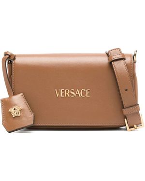 Versace タグ バッグ ミニ - ブラウン