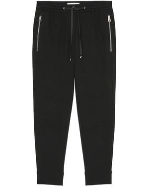 Marc O' Polo Zippered-Pocket Track Pants - Black