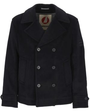 Murphy & Nye Tack Double-Breasted Peacoat - Black