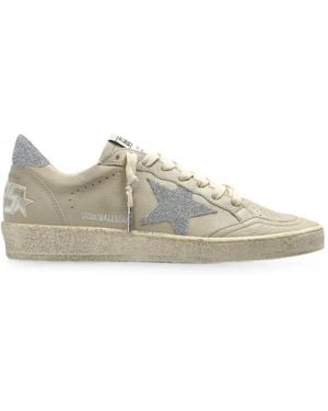 Golden Goose Ball Star Glitter-Star Trainers - White