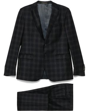 Corneliani Checked Suit - Black