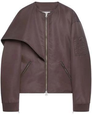 Courreges Nylon Knot Bomber Jacket - Brown