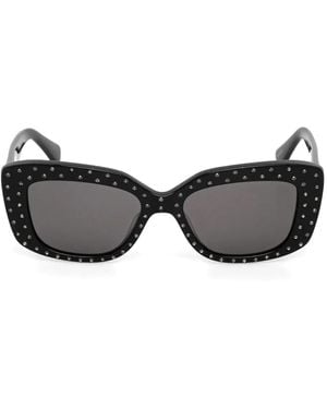 Kurt Geiger Rhinestone-Embellished Cat-Eye Sunglasses - Black