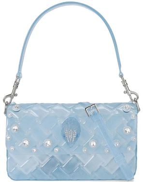 Kurt Geiger Bolso De Hombro Kensington Con Cristales - Azul