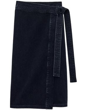 Ba&sh Timy Tie-Wrap Skirt - Blue