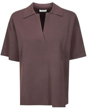 P.A.R.O.S.H. Roma V-Neck T-Shirt - Purple