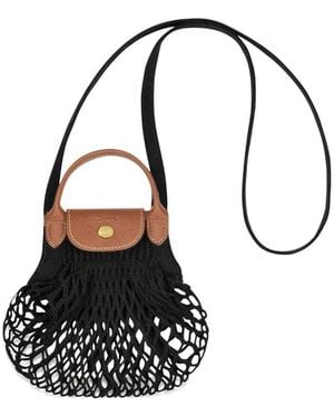 Longchamp Mini Le Pliage Filet Handtasche - Blau