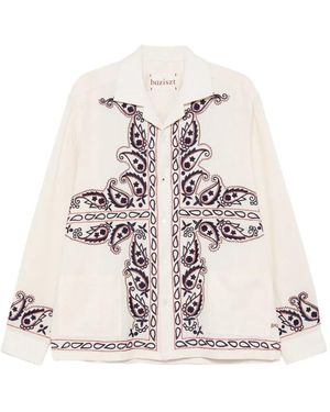 BAZISZT Memento Silk Shirt - White