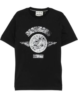 John Richmond Logo-Detail T-Shirt - Black