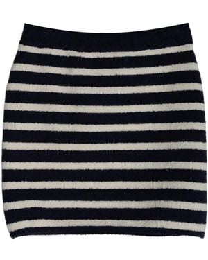Jonathan Simkhai Striped Knit Skirt - Black