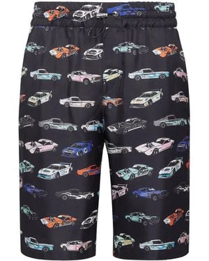 Philipp Plein Cool Kid Cars Racing Shorts - Blue