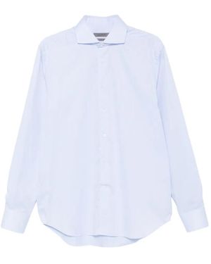 Corneliani Camicia Con Colletto Ampio - Bianco