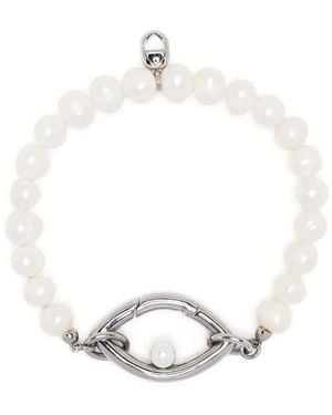 CAPSULE ELEVEN Bracciale Eye Con Perle - Bianco