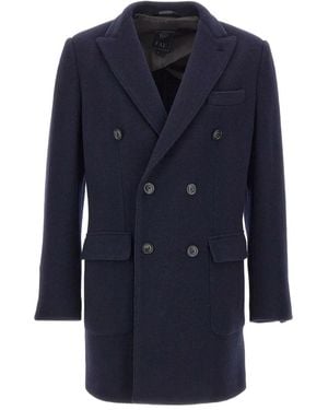 Fay Wool-Blend Coat - Blue